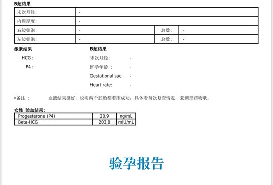 驗(yàn)孕報(bào)告
